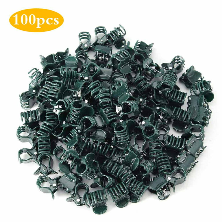 100Pcs Orchid Daisy Clips Garden Flower Plant Vine Support Clips Keep Plant Neat 